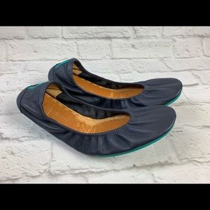 Tieks Navy Blue Leather Ballet Flats